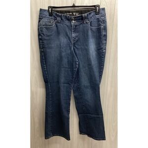 LANE BRYANT Women's (Size‎ 18) Button Zip Blue Jeans Pockets Stretch